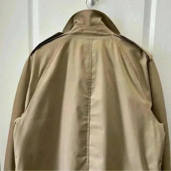 Vintage London Fog Maincoats Trench Coat Insulated Rain Topper Tan Beige 42Short - Picture 7 of 16